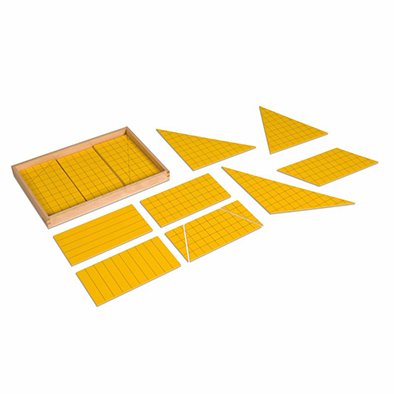 สามเหลี่ยมแสดงพื้นที่สีเหลือง - Yellow Triangles for Area