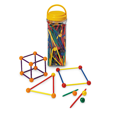 ชุดประกอบรูปเรขาคณิต 2 มิติ และ 3 มิติ - Stick Ball Geometry Kit