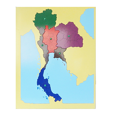 แผ่นต่อภาพแผนที่ประเทศไทย - Puzzle Map : Thailand