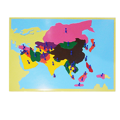 แผ่นต่อภาพแผนที่เอเชีย - Puzzle Map : Asia