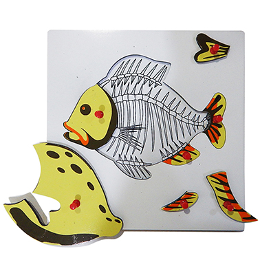 รูปโครงกระดูกปลา - Fish Skeleton Puzzle