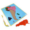 แผ่นต่อภาพแผนที่อเมริกาใต้ - Puzzle Map : South America - Image 2