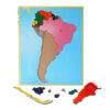 แผ่นต่อภาพแผนที่อเมริกาใต้ - Puzzle Map : South America - Image 3