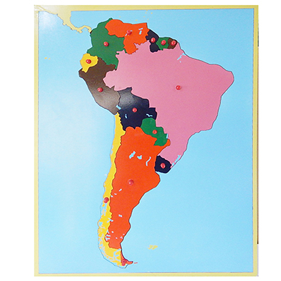 แผ่นต่อภาพแผนที่อเมริกาใต้ - Puzzle Map : South America