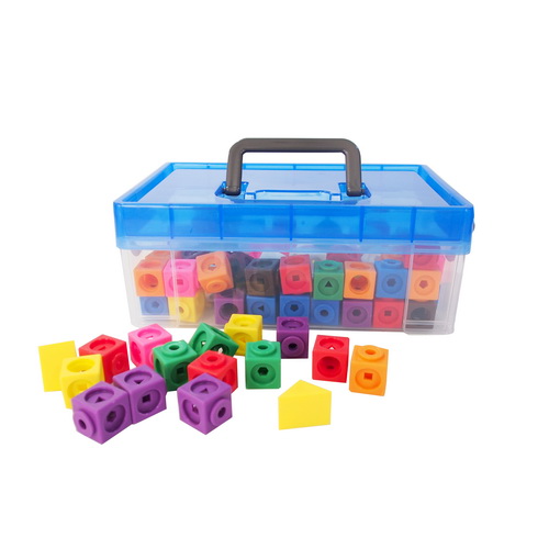 ชุดตัวต่อลูกบาศก์คณิตศาสตร์พร้อมแผ่นกิจกรรม - Math Cubes Activity Set
